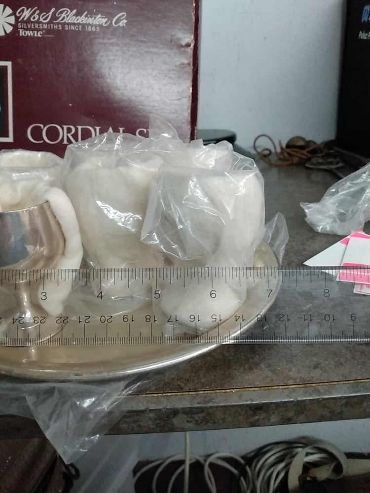 Cordial Cup Set Silver plated Silversmiths