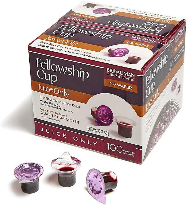 Pre-filled Communion Fellowship Cup, Juice Only, 100 Count
