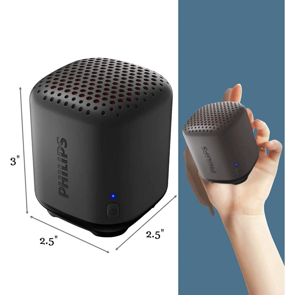 Philips TAS1505 Bluetooth Mini Portable Speaker Wireless (BLACK/WHITE)