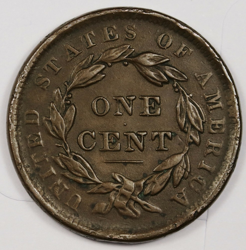 1838 Large Cent. XF. 164537