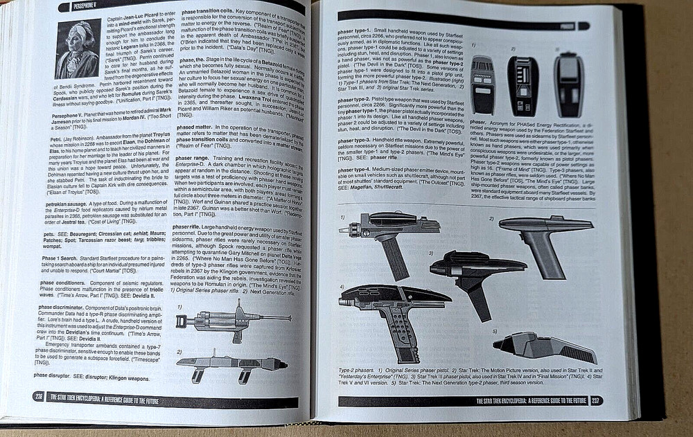 1994 Star Trek Encyclopedia Reference Book & Star Trek IV Movie Script Library