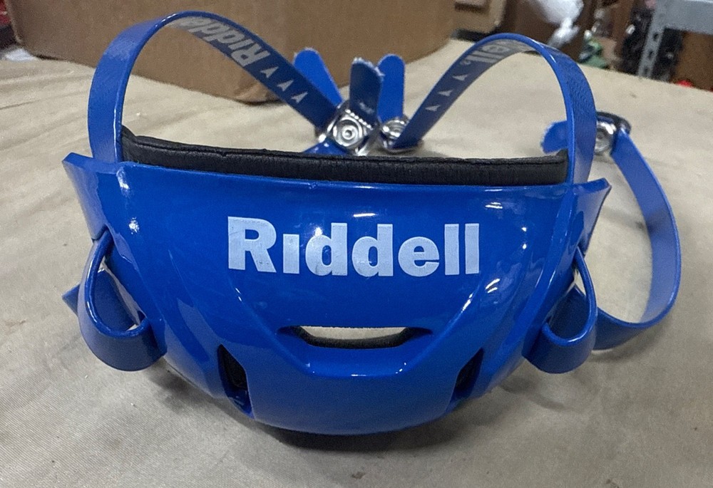 Riddell Hard Cup Chinstrap Buckles - Blue - Medium