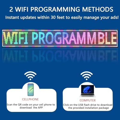 HS Programmable Scrolling led sign, High Brightness Full Color Outdoor