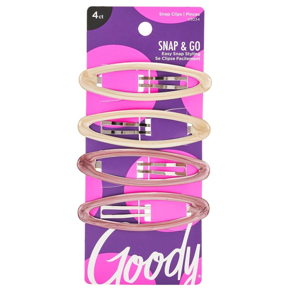 Classics Kids Epoxy Contour Snap Clips - 4 Count,Assorted Colors - Just Snap ...