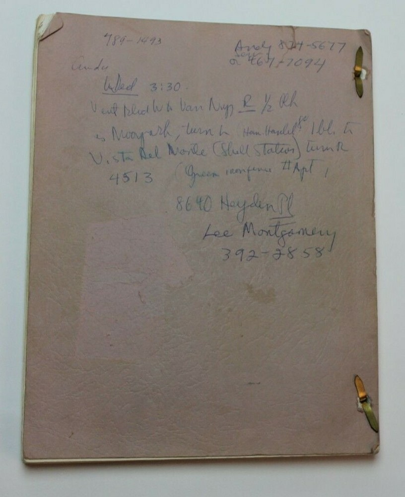 UFOria / John Binder 1980 Screenplay, Peggy McCay's personal script, UFO Sci-Fi