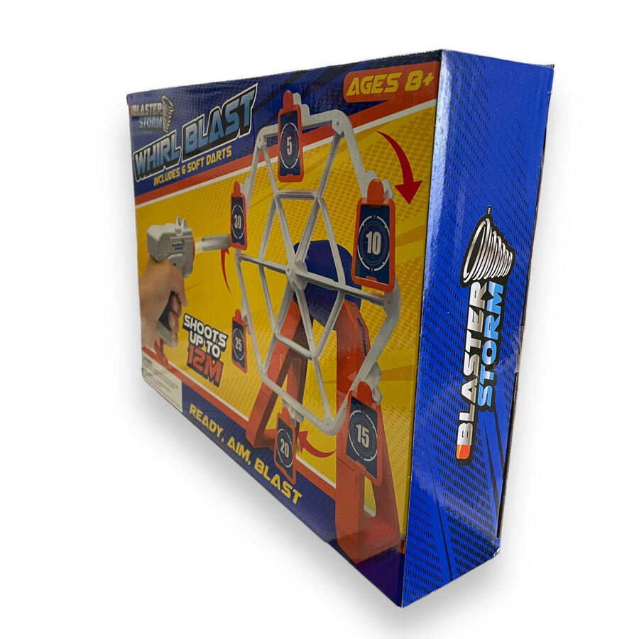 Blaster Storm Target Blast Game with 9 targets, Includes 6 Soft Darts
