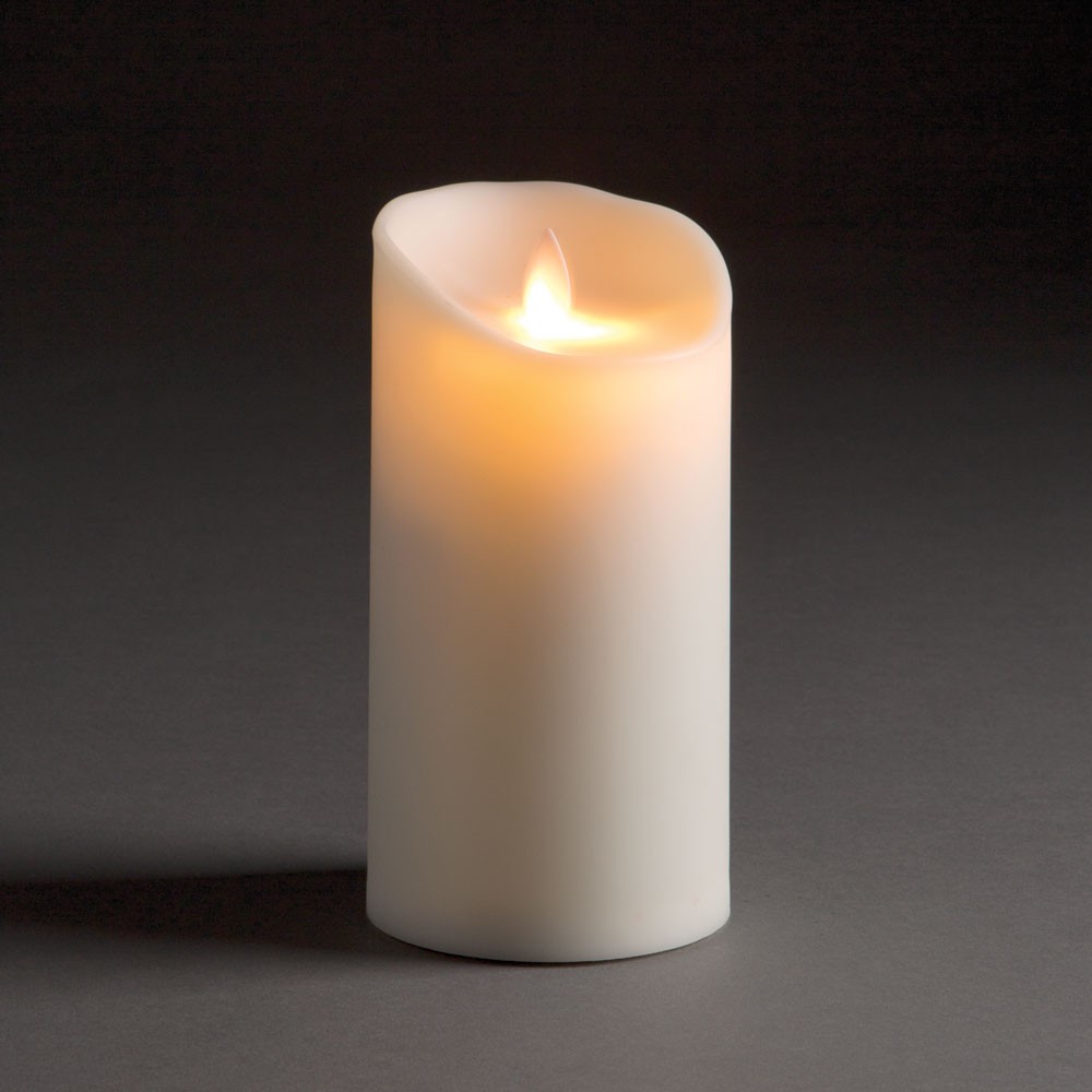 LIGHTLI MOVING FLAME OUTDOOR PILLAR 3.5" x 7"