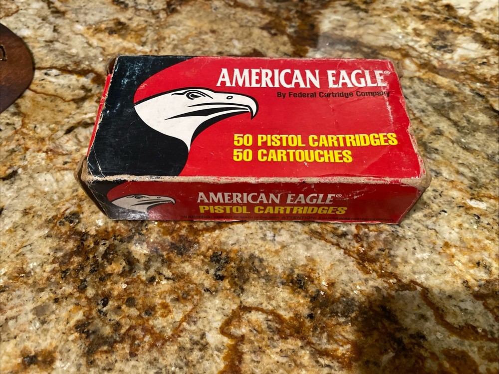Empty Ammo Box  Federal American Eagle 9mm Luger  without insert