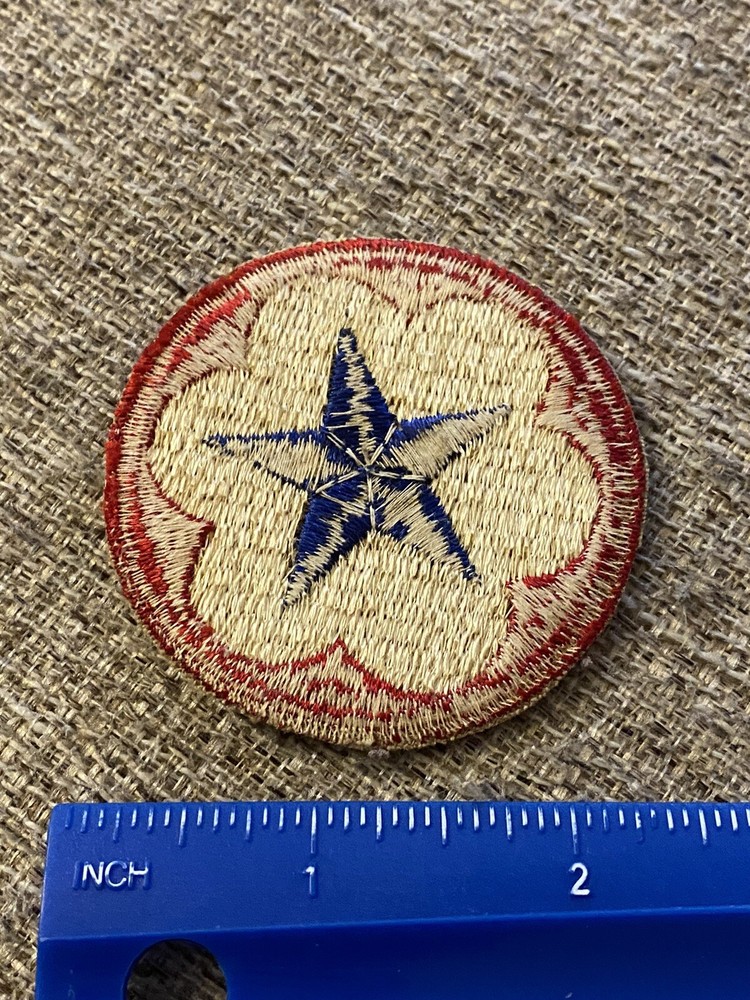 US Army Service Forces Patch Blue Star WWII INV8253