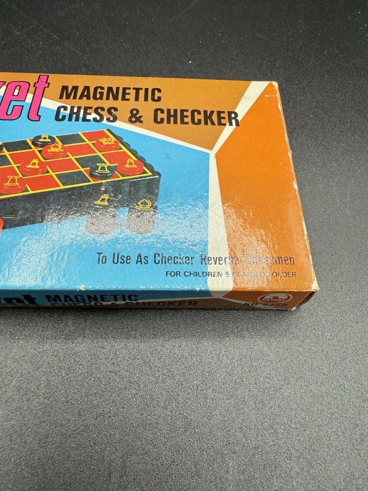 VTG Pocket Magnetic Ches & Checkers Complete