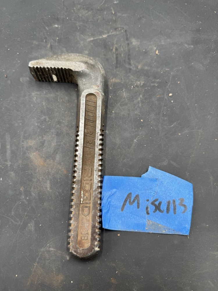 Ridgid 18" Pipe Wrench Top Hook Jaw Replacement