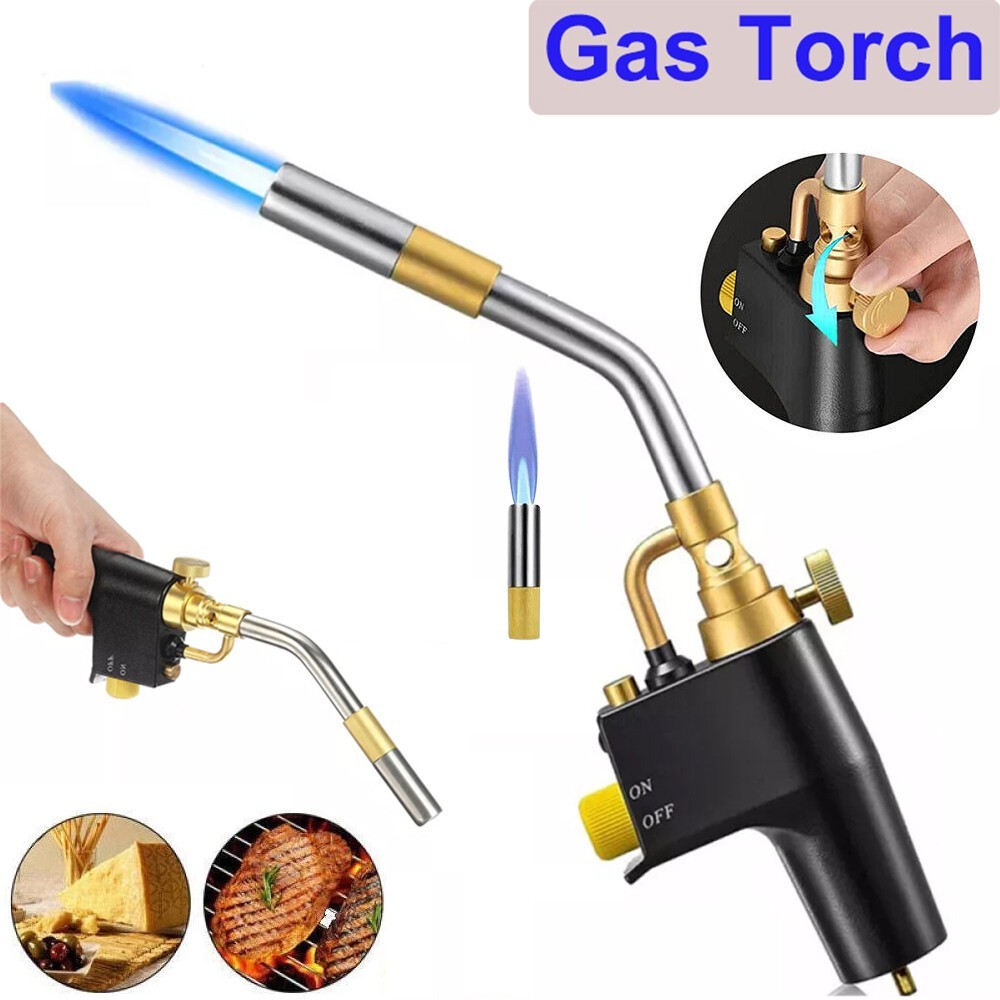 2PCS High Intensity Mapp Propane Gas Torch Brass Head Trigger Start Welding Torc