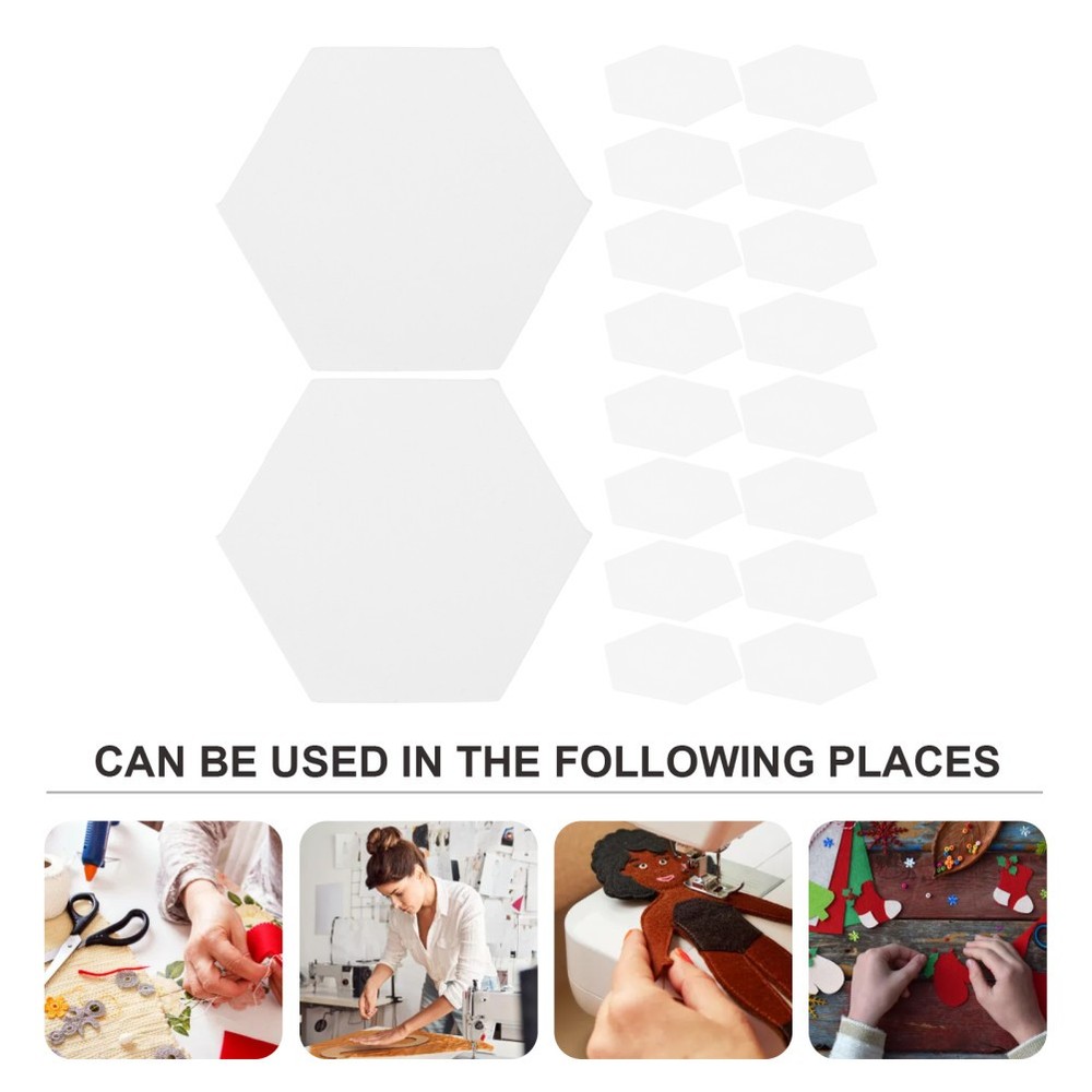 300 Pcs Handwork Craft Paper Patchwork for DIY Reusable Hexagonal