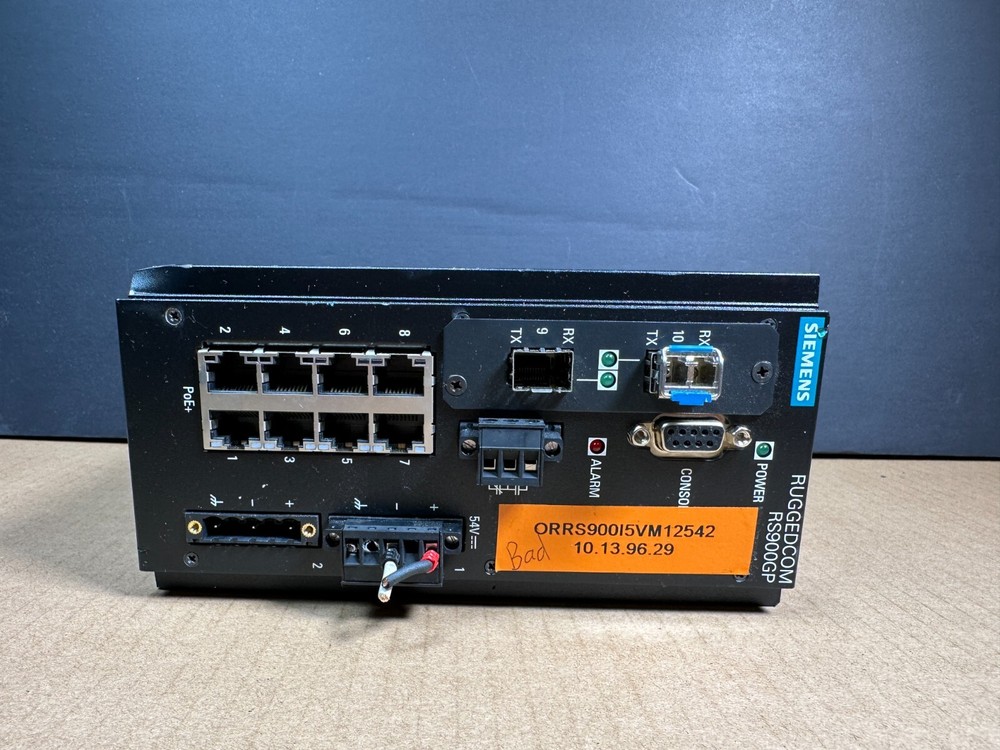 Siemens Ruggedcom RS900GP Hardened Industrial POE Switch