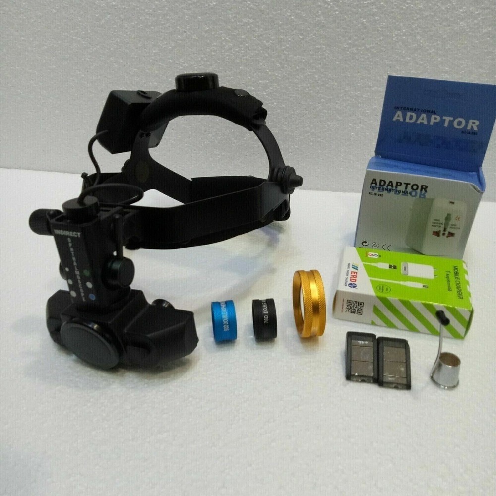 Indirect Ophthalmoscope With 20D 90D 78D Combo Lens Pack Accessories