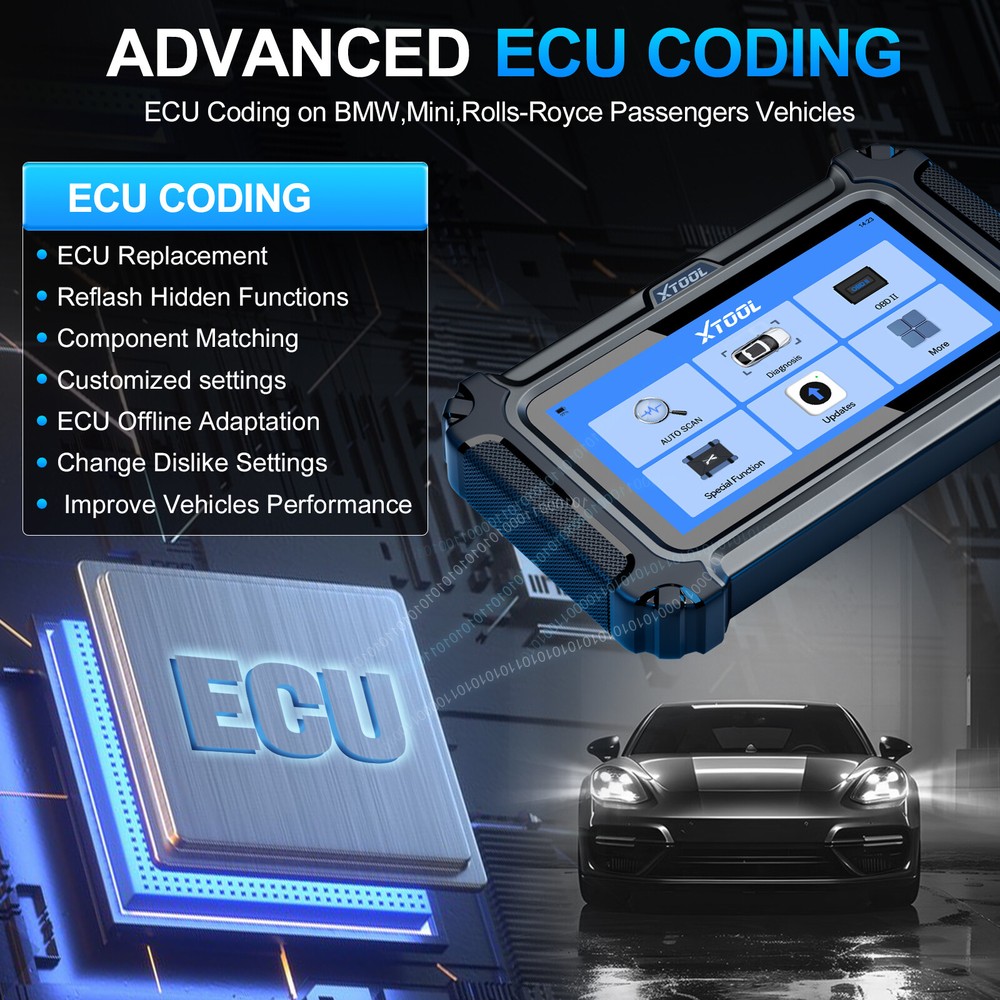 2024 XTOOL IP500 For BMW All System Scan Tool E.CU Coding 23+ Services CAN FD