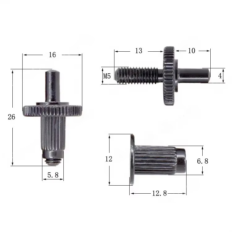 Black Roller Saddle TOM Bridge with Stop Tail SMALL POST