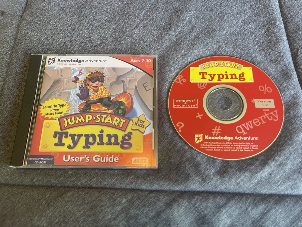 Jump Start Typing CD ROM Windows/Mac Knowledge Adventure