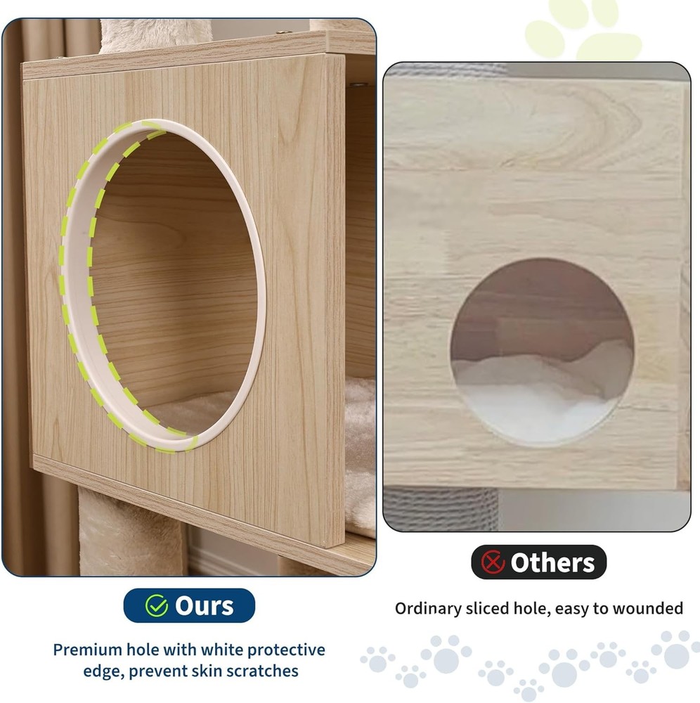 Multi-Level Cat Condo: Enclosed Litter Box, Perches, Hammock & Scratching Posts
