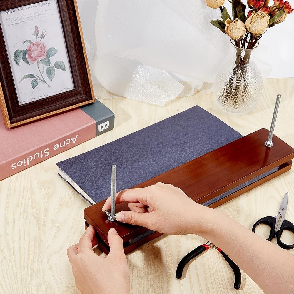 Book Press Bookbinding Wooden Book Press Tool Portable Binding Press Machine