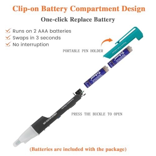 Ignition Coil Tester Tool - Spark Plug & Relay Tester Pen, LED Diagnostic for Ca