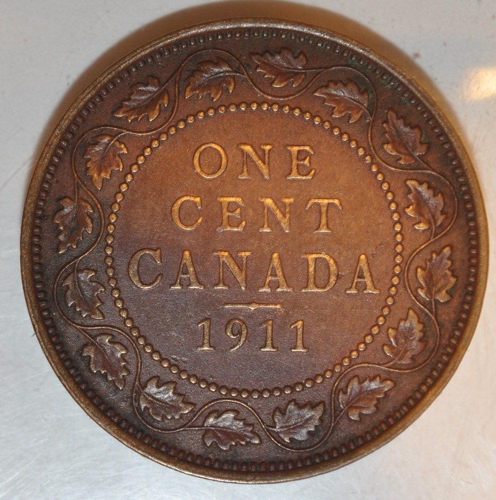 1911 Canada Large cent lot 395