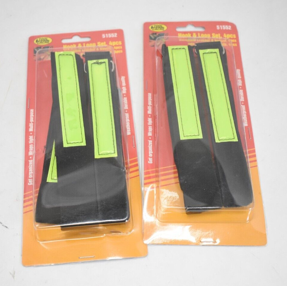 Tool Cache Hook & Loop Set Ensemble Crochet & Bouncle 51552 Weatherproof 8 Pack