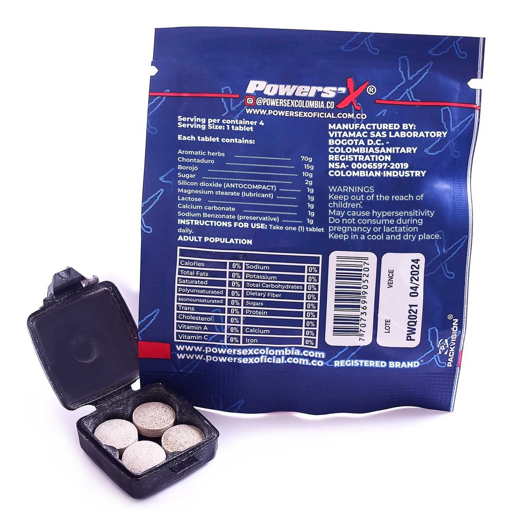 Powers'x Multivitamin Men Supplement Pills