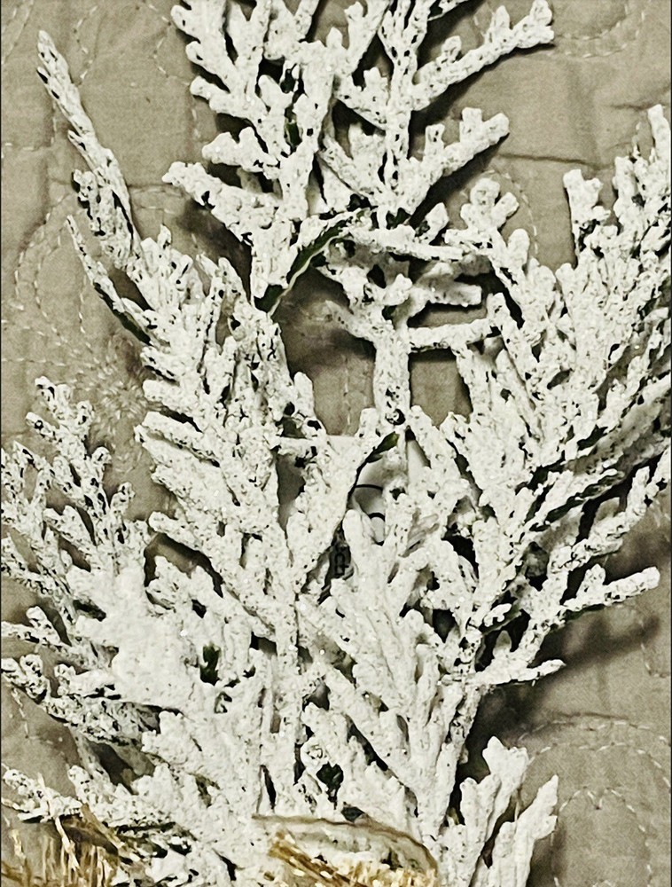 Mini Frosty Cedar Tree, 10”