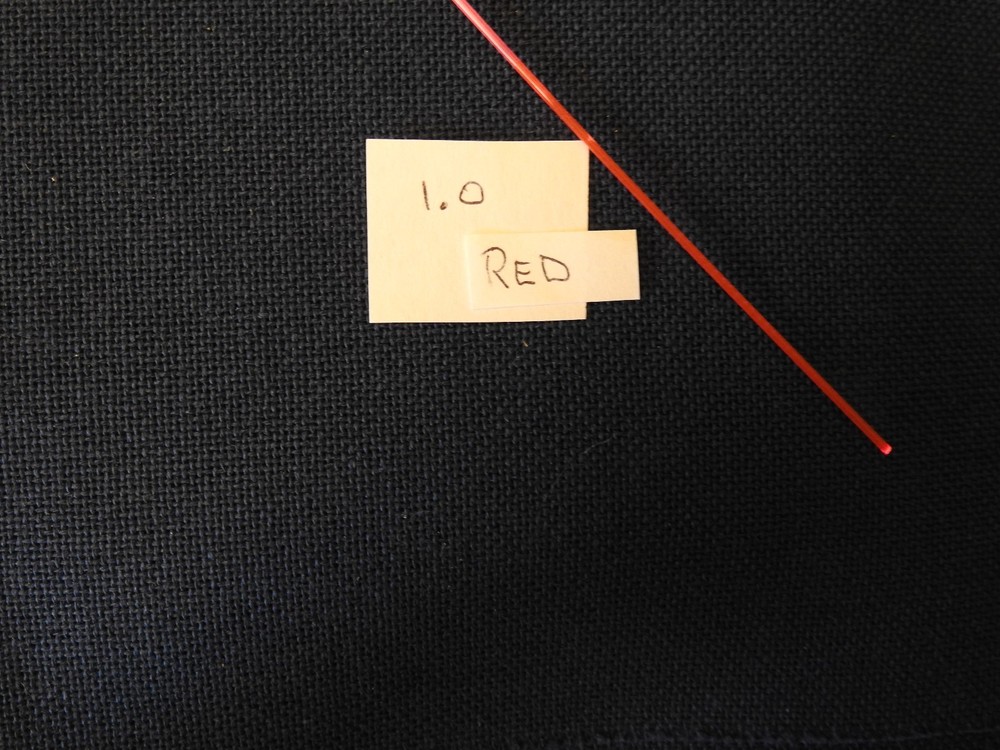 FIBER OPTICS, 1.0 mm / .039 INCH RED FOR MUZZEL LOADER FRONT SITE