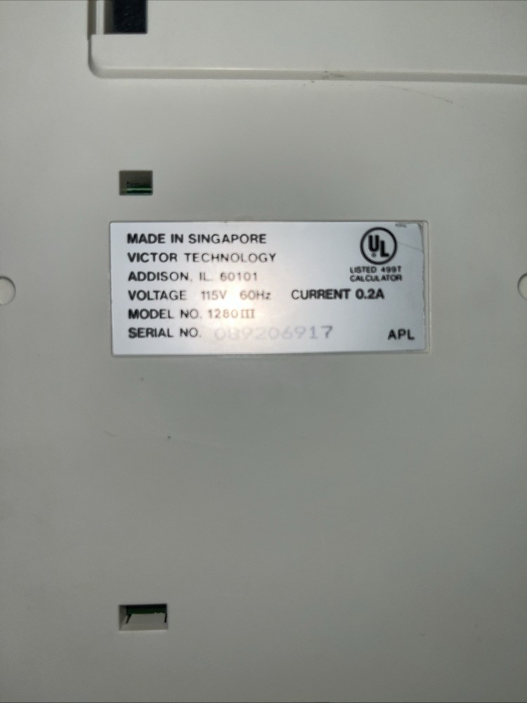 Victor 1280 III Adding Machine Tested Works