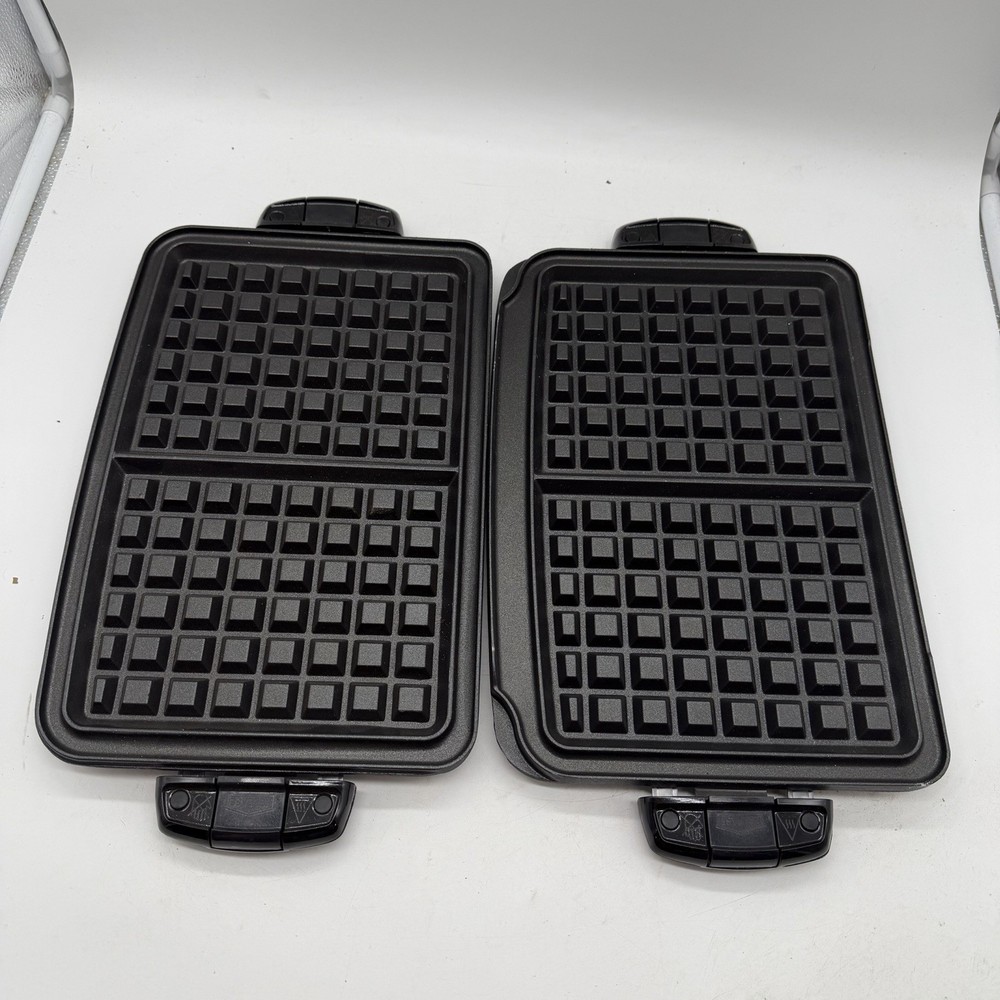 George Foreman Evolve Grill System w/ Waffle & Grill Plates GRP4842MB - TESTED