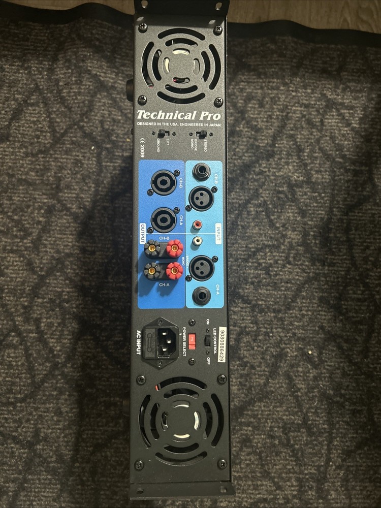 Technical Pro 4100-Watt Professional Power Amplifier (rack-mount)