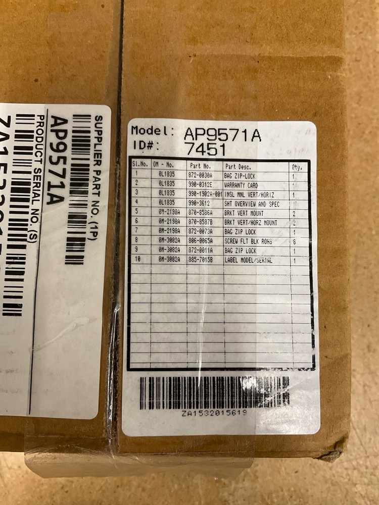 APC Rack PDU, Basic, 1U | AP9571A