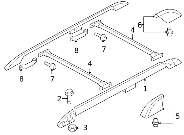Genuine Ford Side Rail 7A2Z-7855115-FA