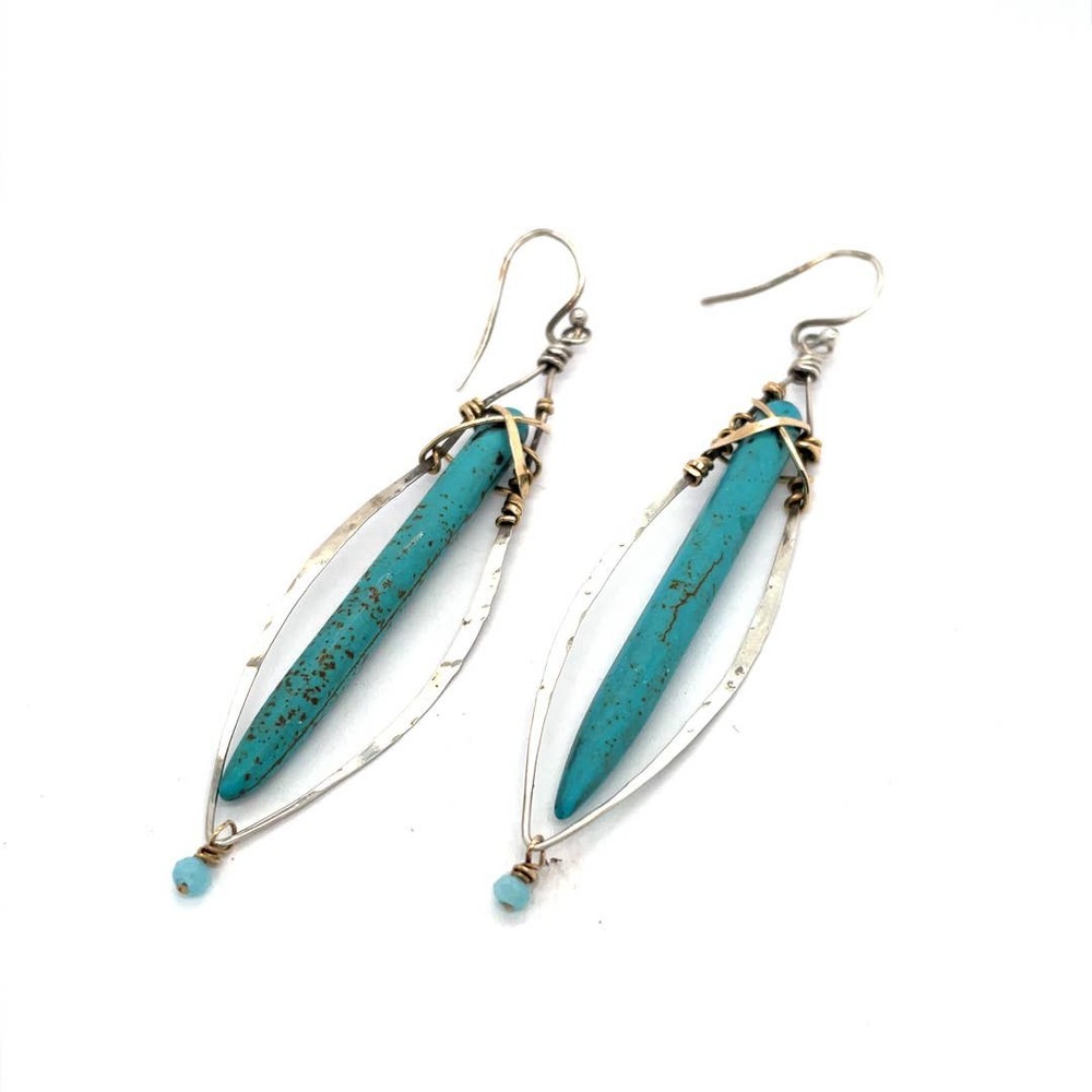 Turquoise Stalactite Earrings