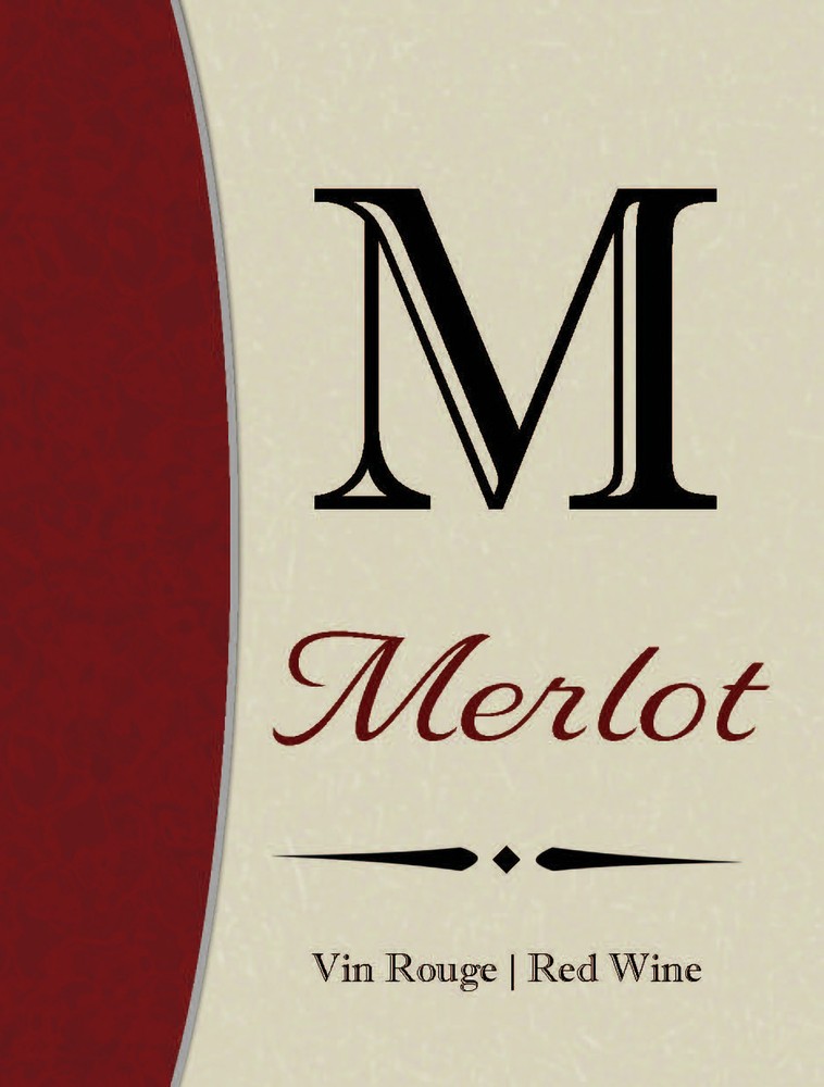 Merlot Wine Labels 30/Pack Varietal Collection