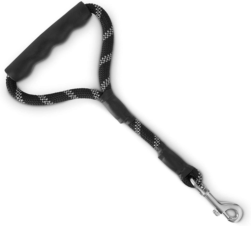 YOULY Reflective Traffic Handle Dog Leash, 1 ft.