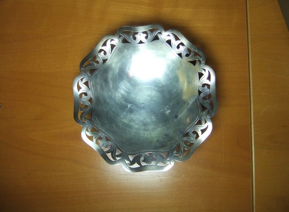 WMF Ikora Silver Plate Bowl with Open Work Border Made in Germany