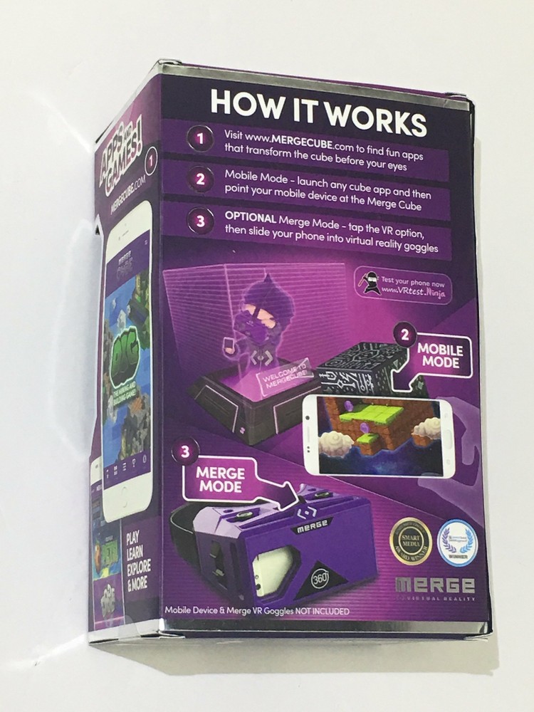 Meet The Merge Cube Holographic Hologram Object In Hand iPhone Android