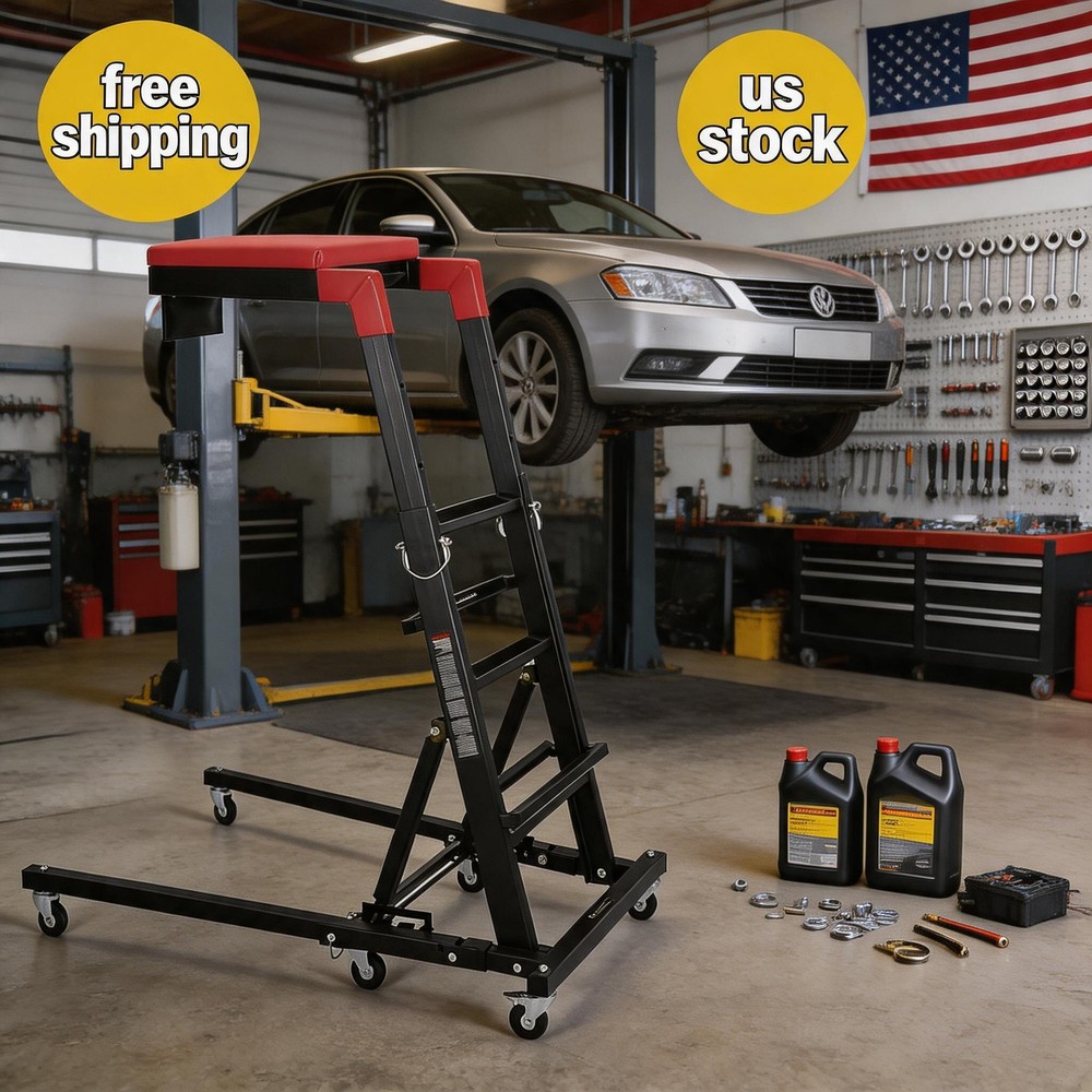 Engine Creeper, Adjustable Height from 48" to 66", 400 LBS Capacity Foldable