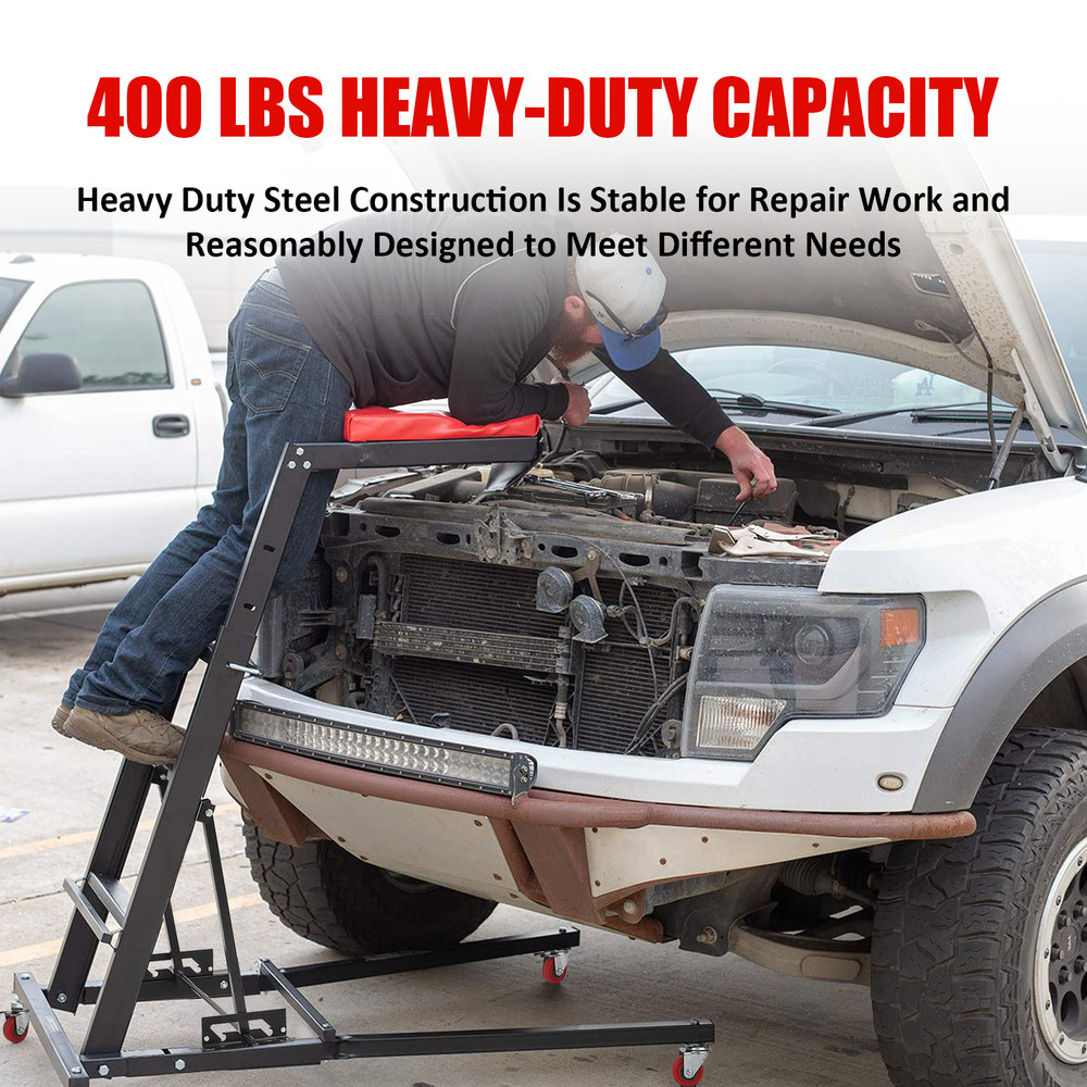 Adjustable Automotive Creeper with Foldable Design, 400lbs Capacity, Heavy Duty