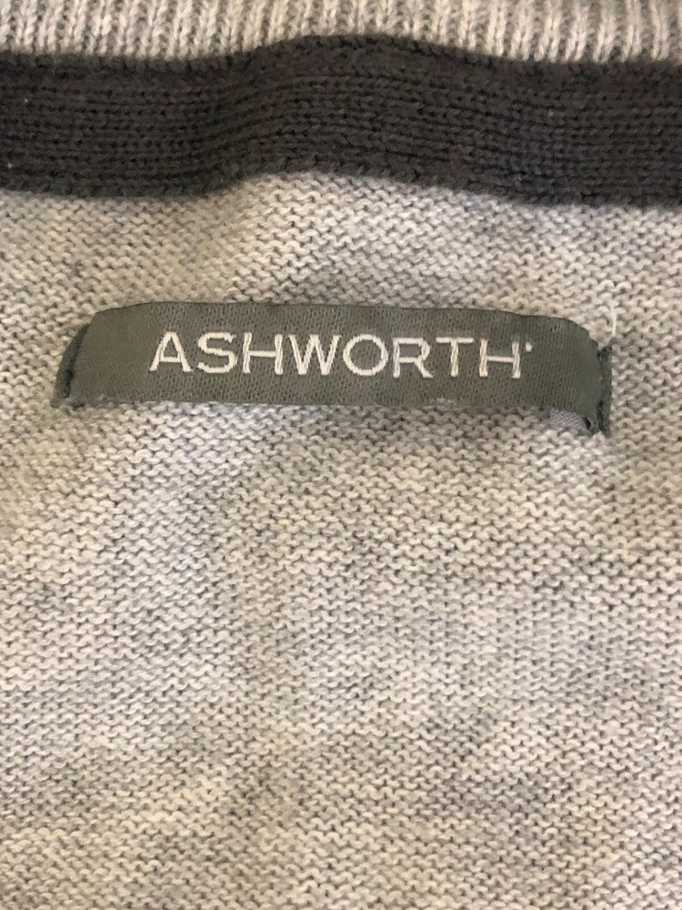 AshWorth Pullover Jacket Mens Gray XL 100% Cotton
