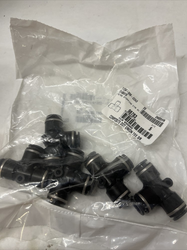 Imperial Composite DOT  Union Tee 3/8 Bag Of 5