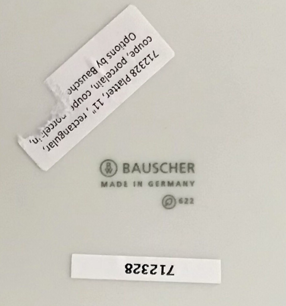 BAUSCHER PLATTER 712328 Rectangular Coupe Germany