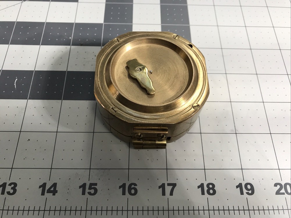 Old Vintage Compass Sun Dial Made In India