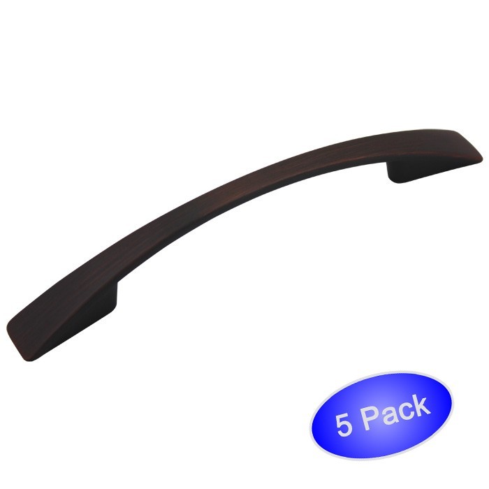 *5 Pack* Cosmas Cabinet Hardware Oil Rubbed Bronze Arch Pulls #3200-96ORB