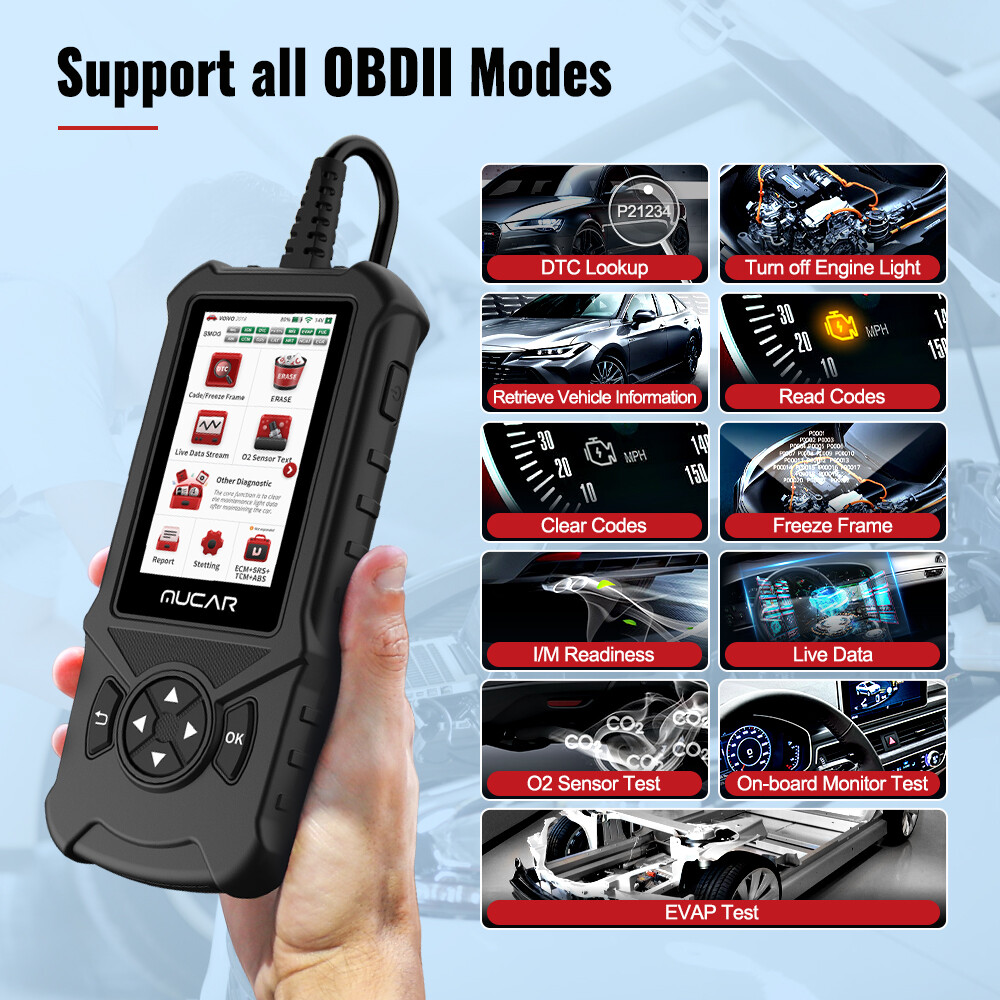 MUCAR OBD2 Code Reader Auto Diagnostic Scanner Car Diagnostic Tool Check Engine