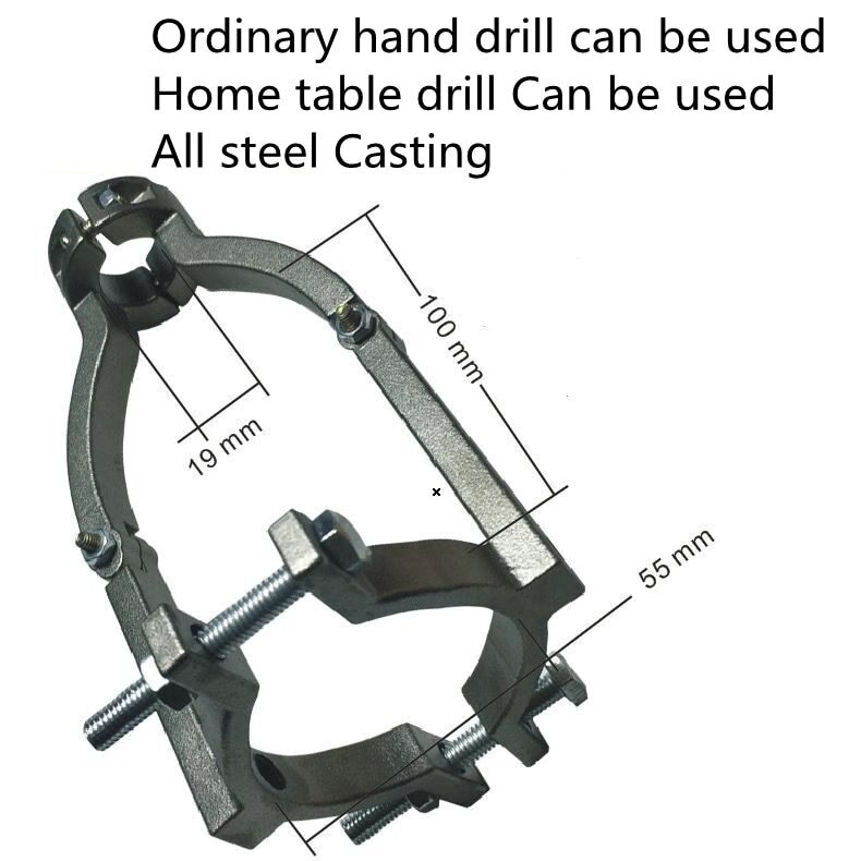 Square Hole Drill Bracket Table Drill Hand Drill Bracket Woodworking Tenoning