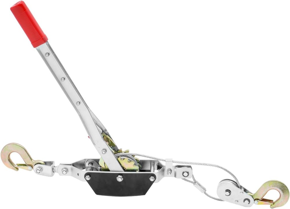 Come Along Winch, 2 Ton 4,409 lbs Pulling Capacity, 12 ft Steel Cable, 2 Hook...